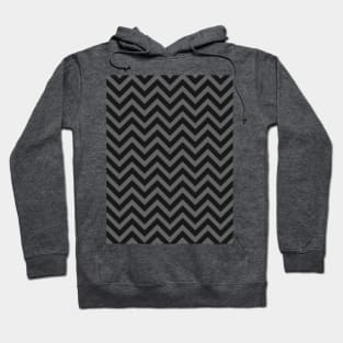 Grey and Black Chevron Zig Zag Hoodie